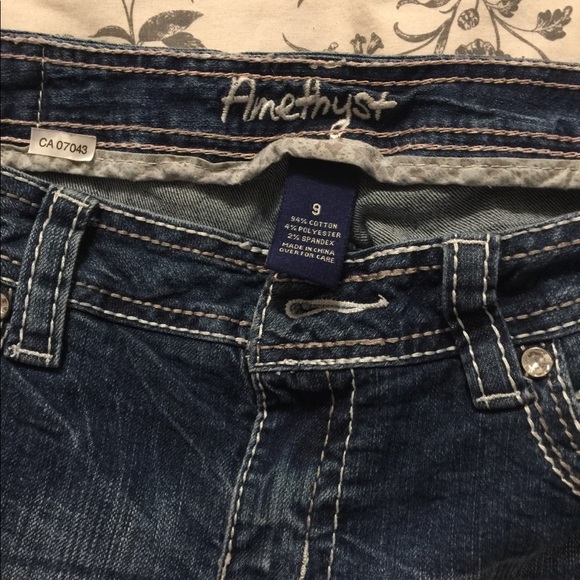 AMETHYST WOMENS JEANS size 9 - Picture 3 of 5